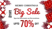 New year,Christmas,Christmas sale Blog Header template