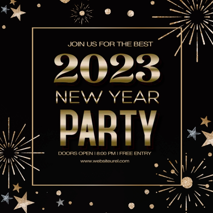 New year,event party,event,2023 Message Instagram template