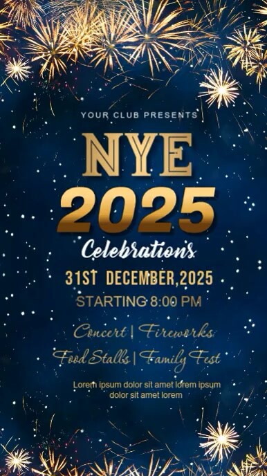 New year,event party,event,2025 Instagram Reel template