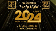 New Year 2024 Party Digital Template งานแสดงผลงานแบบดิจิทัล (16:9)