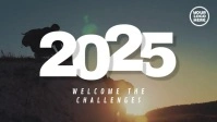 New Year 2025 Welcome The Challenges Facebook Cover Video (16:9) template