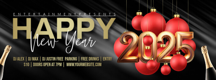 New year 2022 facebook cover Template | PosterMyWall