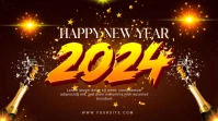 New Year 2024 Celebration ad Digitale Vertoning (16:9) template