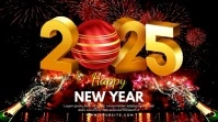 New Year 2024 Celebration ad Digital Display (16:9) template