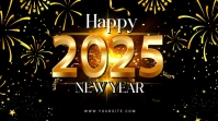 New Year 2024 Celebration ad Pantalla Digital (16:9) template