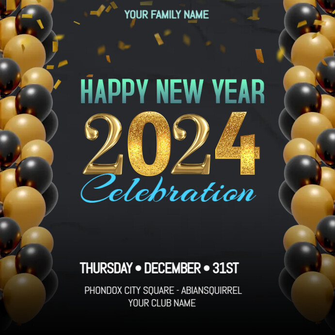 New Year 2025 Celebration Template PosterMyWall
