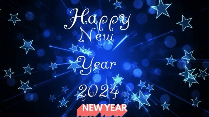 New year 2024 Digital Display (16:9) template