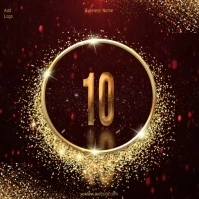 new year 2025 countdown instagram post Wpis na Instagrama template