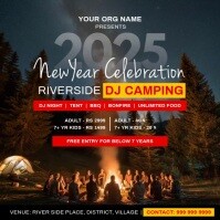 New Year 2025 Dj Camping Post Template Iphosti le-Instagram