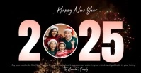 New Year 2025 video template Facebook Shared Image