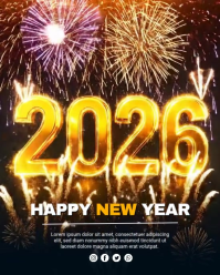 New Year 2026 Instagram Portrait template