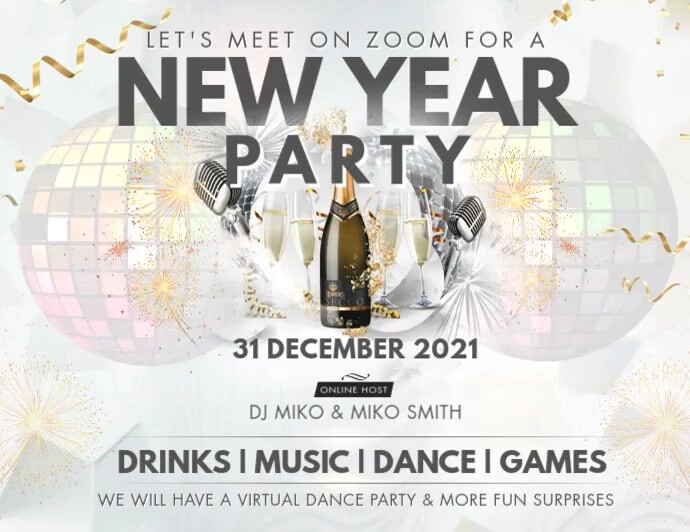 New Year Advertisement Banner Pamflet (Letter AS) template