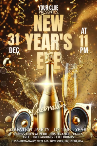 New Year Banier 4’×6’ template