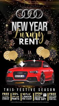New Year Car Rental Ads Instagram Story template