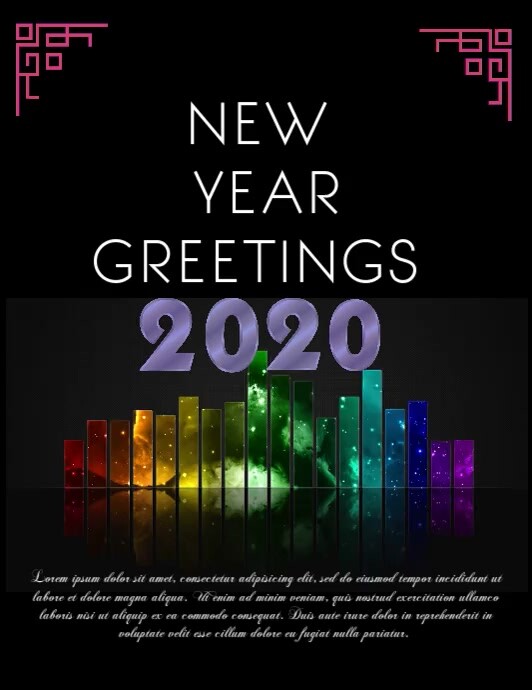 new year card,online card Template | PosterMyWall