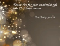 New Year Card & Thank You Card Template Flyer (US Letter)