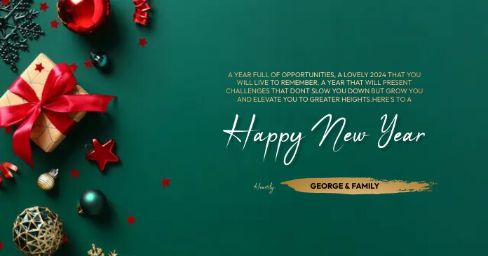 New year card Template | PosterMyWall