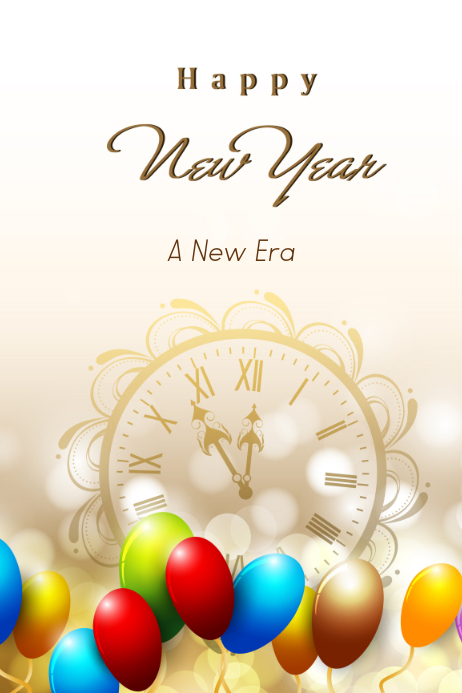Contemporary christmas greeting cards Copy of New Year Card | PosterMyWall