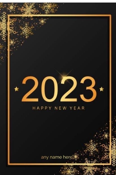 New year card Poster template