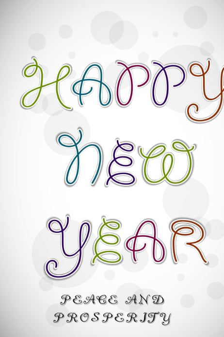 Template card vector New Year Card Template | PosterMyWall