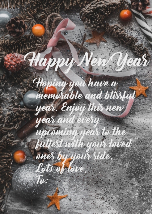 New Year Card Template | PosterMyWall