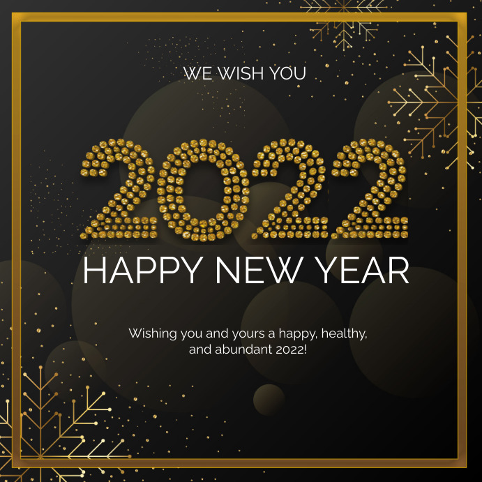 new year cards, new year wishes Wpis na Instagrama template