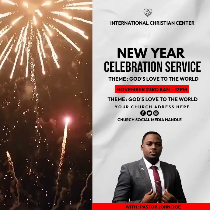 new year celebration Instagram Post template