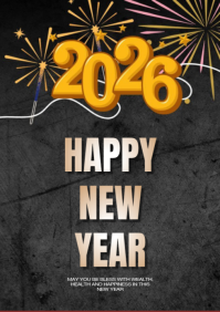 Sort New Year Celebration A3 Template