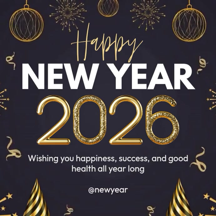 New Year Celebration Instagram 帖子 template