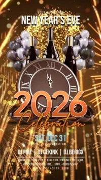 New Year 2026 Celebration Party Template Instagram Story