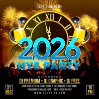 New Year 2026 Celebration Party Template Instagram-Beitrag