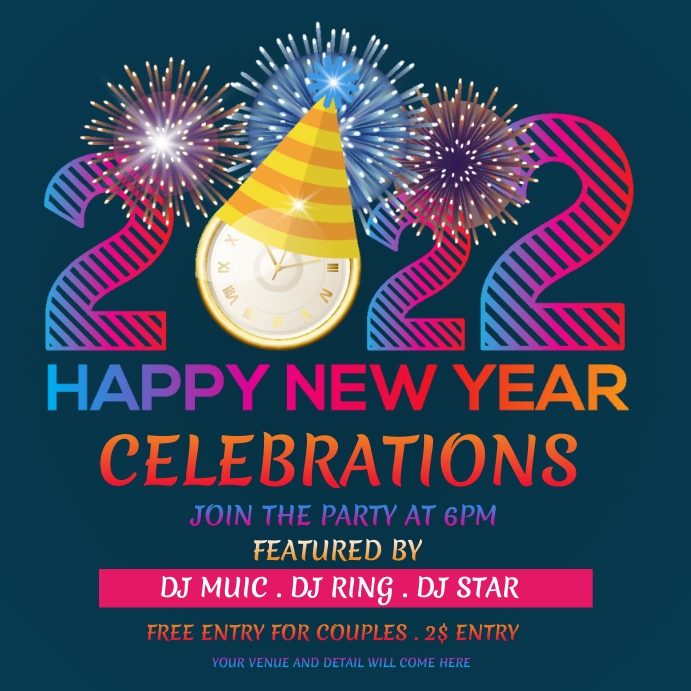 new year celebrations Template | PosterMyWall