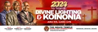 New Year Church Theme Cartel de 2 × 6 pulg. template