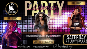 new year club party social media graphics Facebook Cover Video (16:9) template