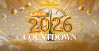 New Year Countdown ภาพที่แชร์บน Facebook template