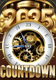 New year Countdown A4 template