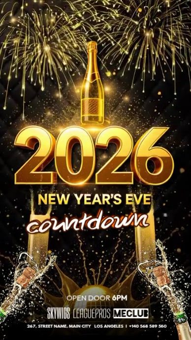 New Year's Eve Countdown Template | PosterMyWall
