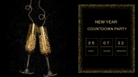 New year countdown Display digitale (16:9) template