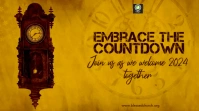 new year countdown digital display template