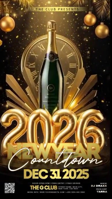 New Year Countdown Night Template | PosterMyWall