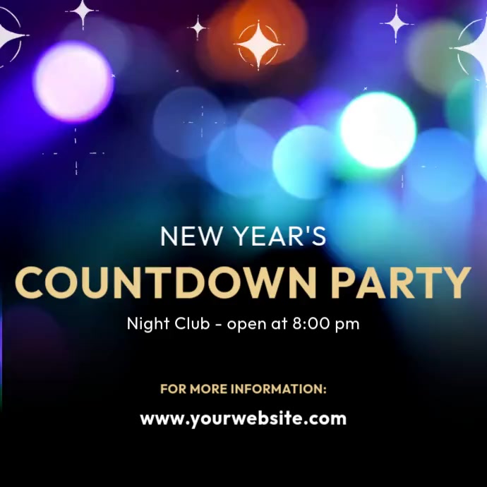 Copy of New Year Countdown Party | PosterMyWall