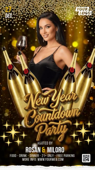 New Year's Countdown Party Template | PosterMyWall