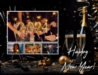 New Year Рекламная листовка (US Letter) template