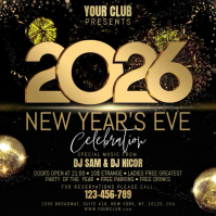 New Year 方形(1:1) template