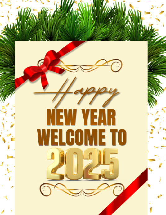 New year Flyer (US Letter) template