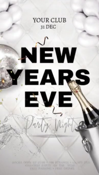 New Year Affichage numérique (9:16) template