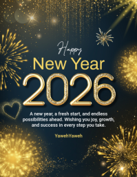 New year Flyer (US Letter) template