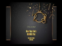 New year Rótulo de jardín template