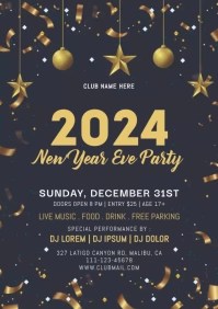 new year A4 template