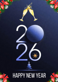 New Year A4 template